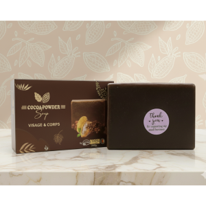 Savon à base de poudre de cacao