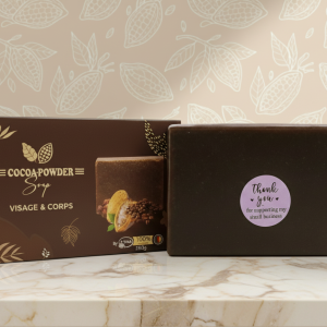 Savon à base de poudre de cacao